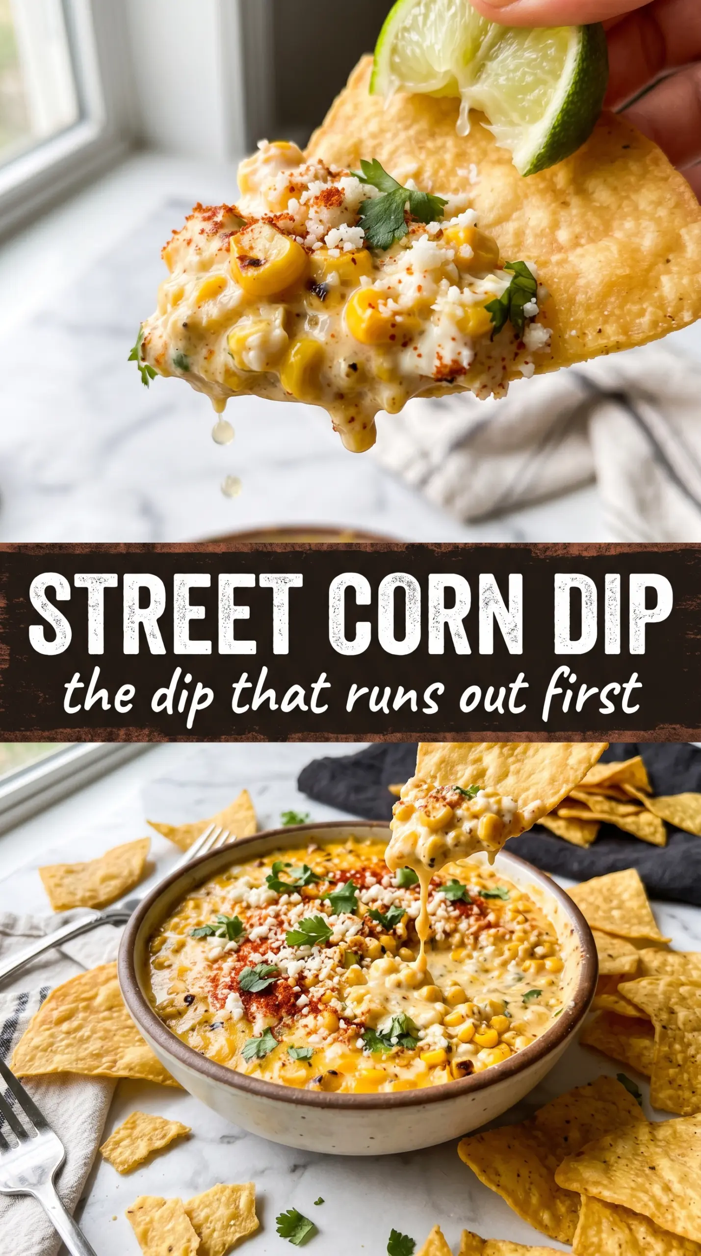 Street Corn Dip charred creamy zesty