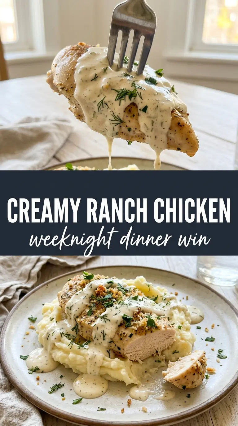 Creamy ranch chicken tangy creamy skillet