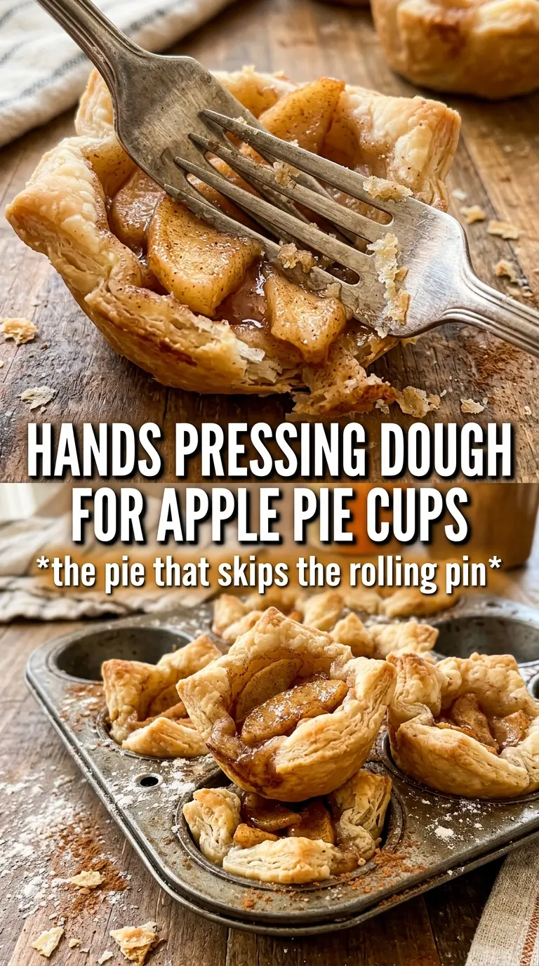2-Ingredient Apple Pie Cups flaky apple dessert