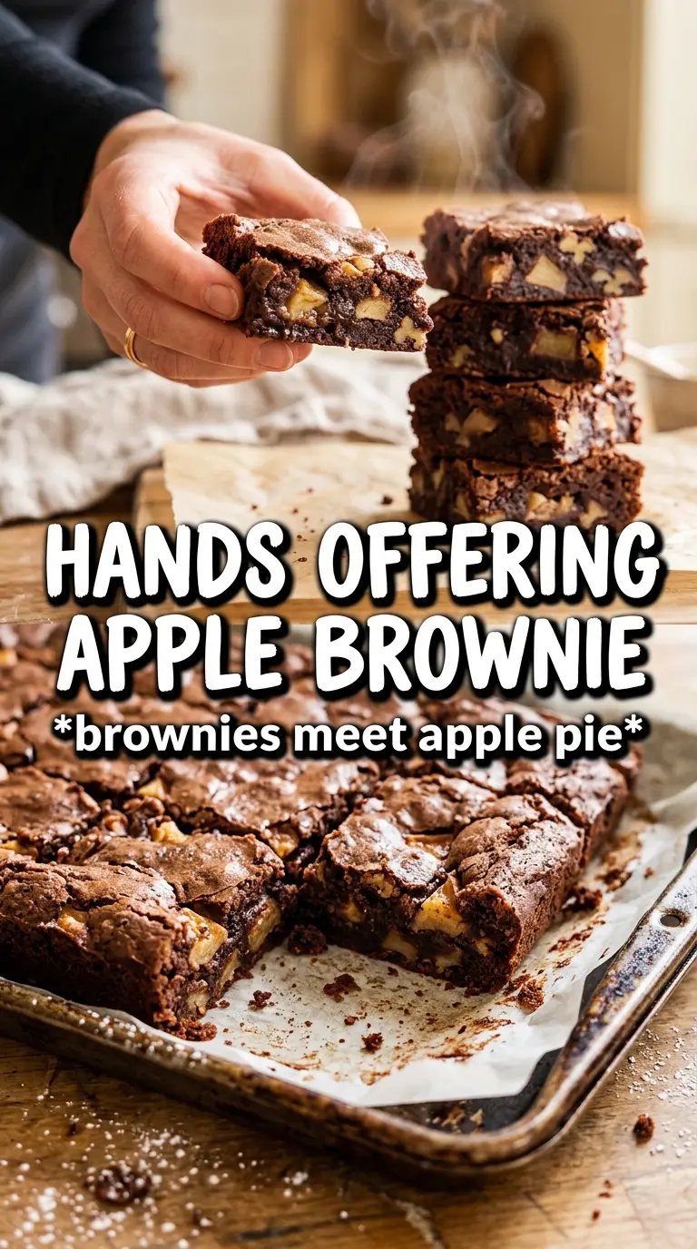 Apple Brownies fudgy apple cinnamon bars