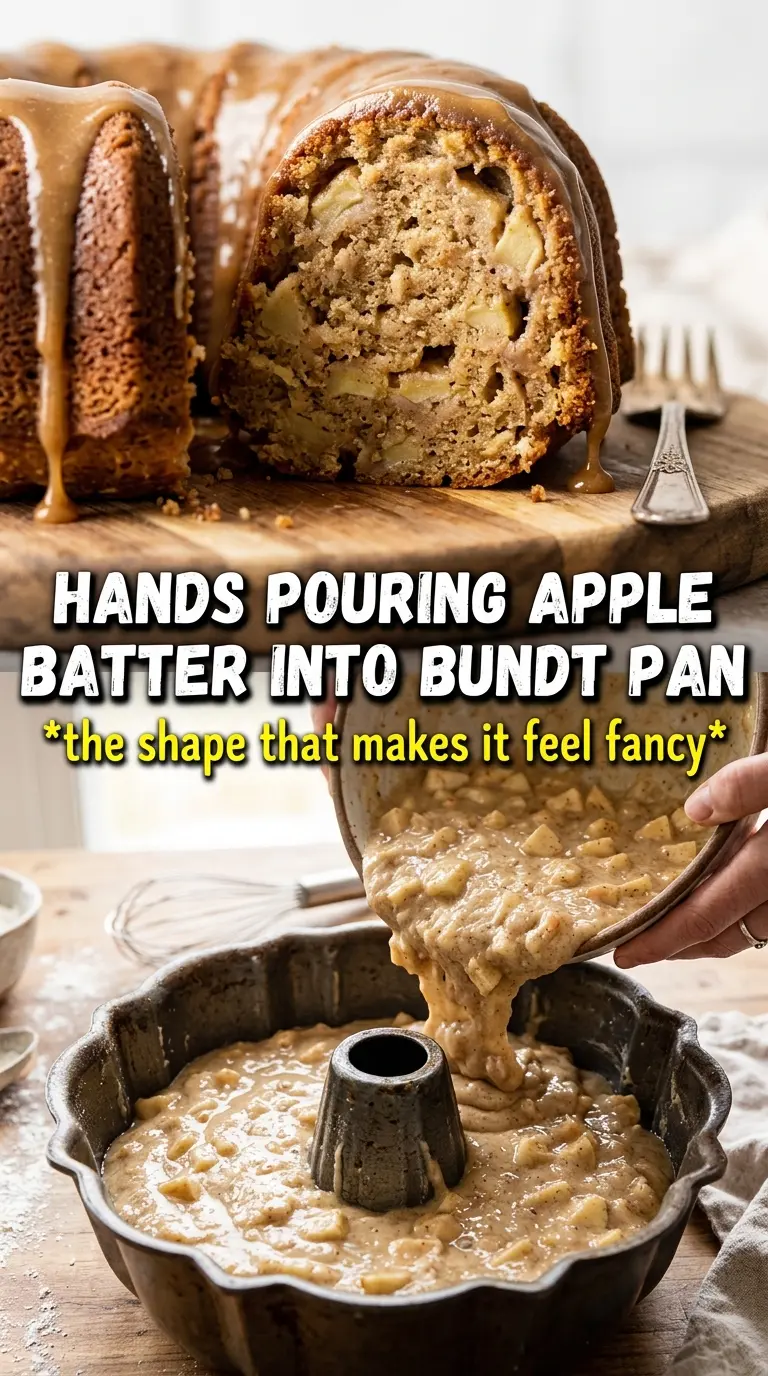 Apple Bundt Cake caramel glaze moist crumb