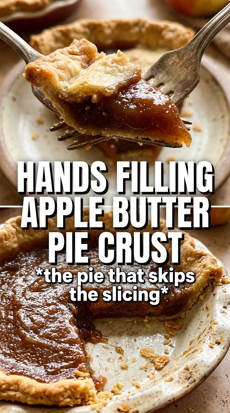 Apple Butter Pie smooth custard flaky crust