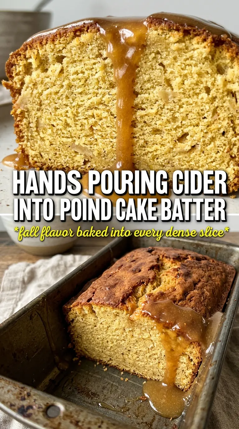 Apple Cider Pound Cake moist spiced bundt glaze
