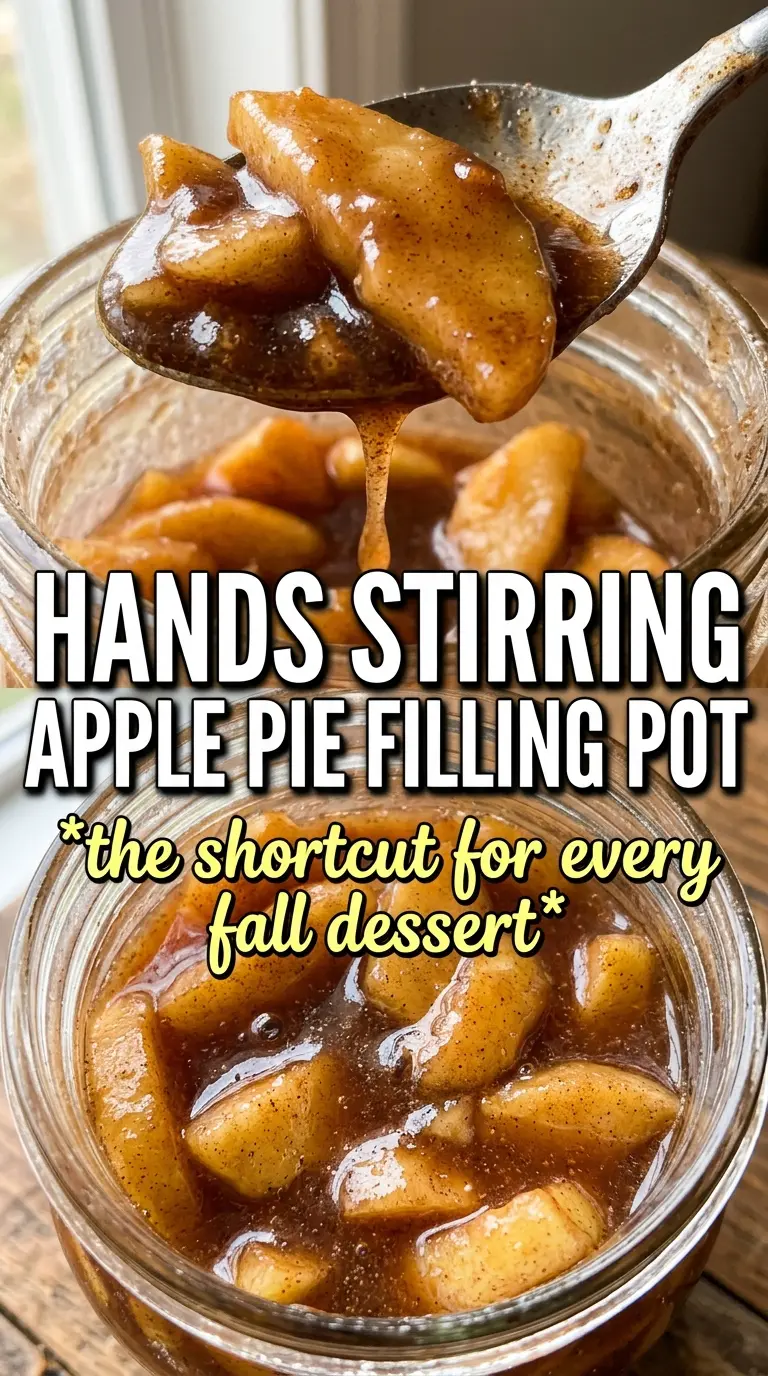 Homemade Apple Pie Filling glossy cinnamon apples