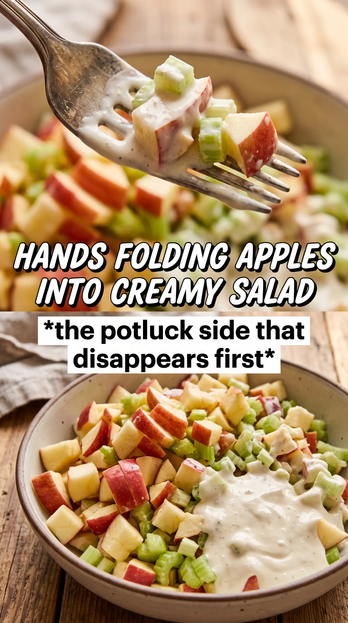 Apple Salad crisp creamy