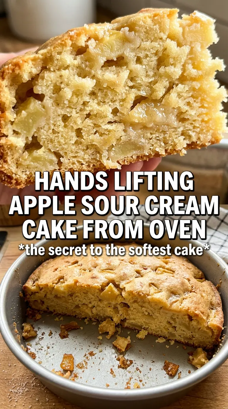 Apple Sour Cream Cake tender crumb cinnamon topping