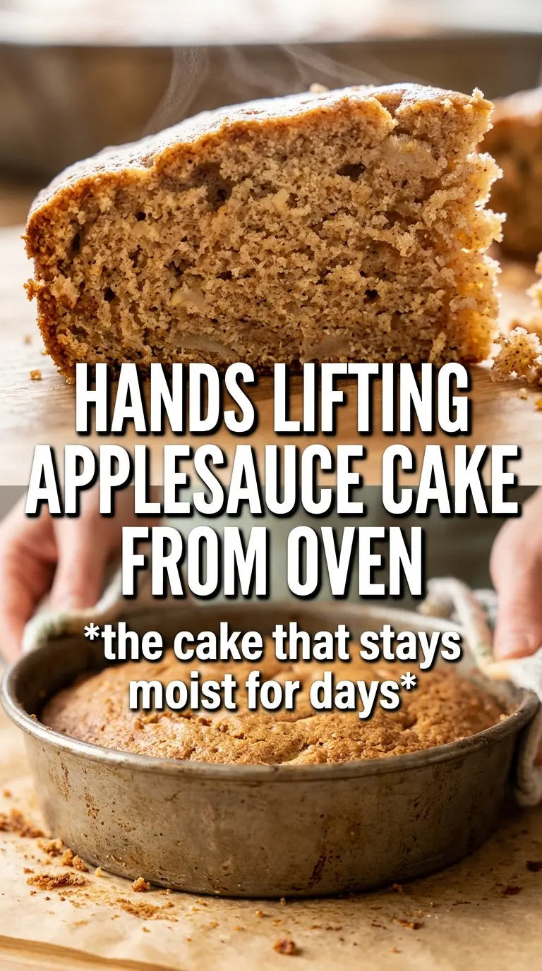 Applesauce Cake moist spiced frosted