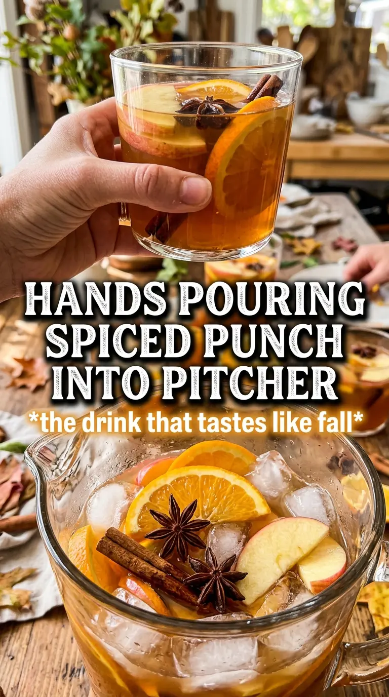 Autumn Punch amber cider cranberry