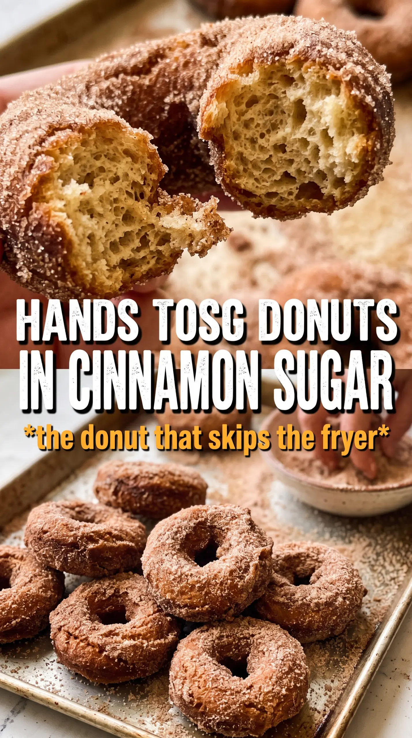 Baked Apple Cider Donuts golden cinnamon sugar