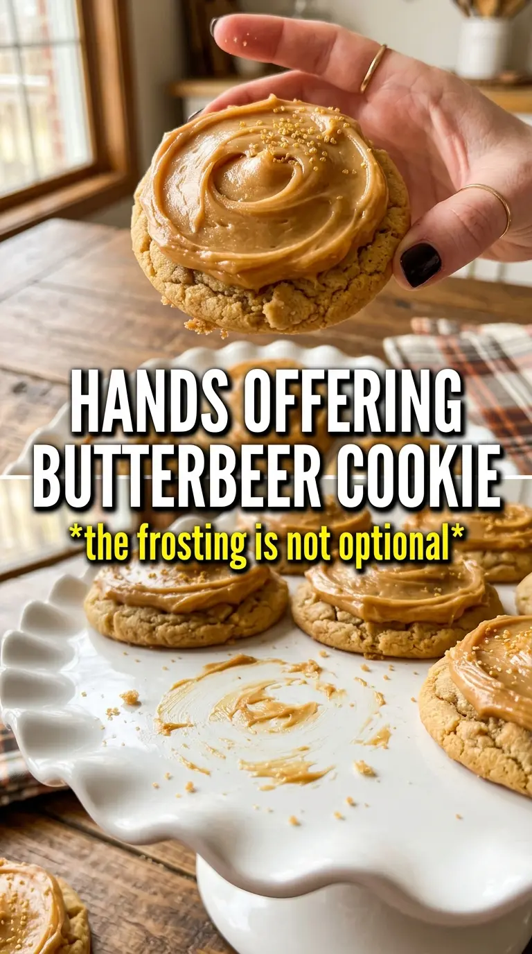Butterbeer Cookies With Butterscotch Frosting soft butterscotch caramel