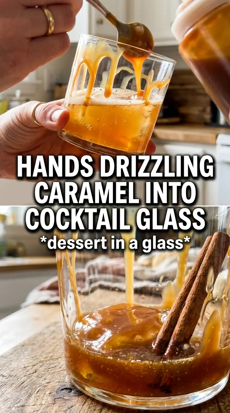 Caramel Apple Butterscotch Cocktail golden creamy apple