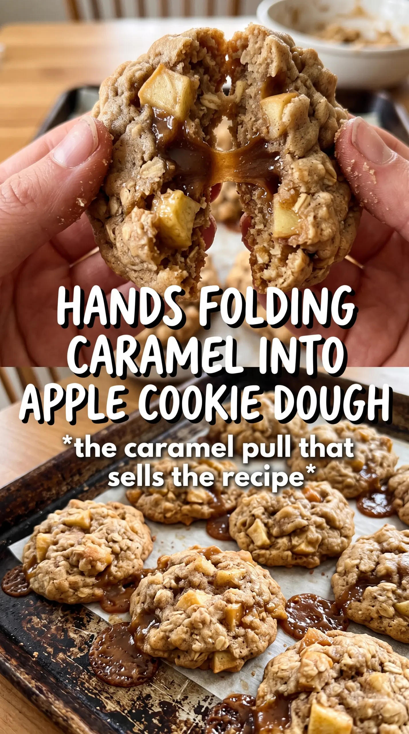 Caramel Apple Cookies soft golden caramel apple cookies