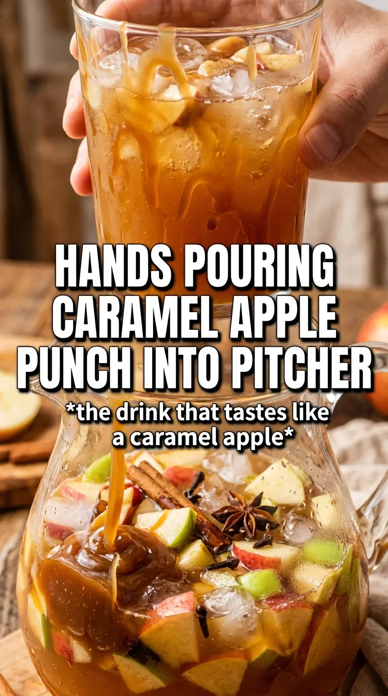 Caramel Apple Punch sparkling cider caramel vodka