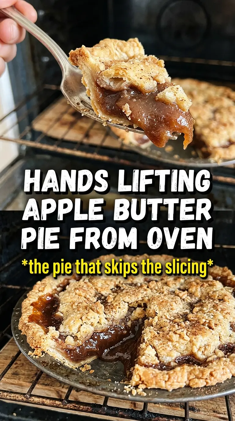 Cinnamon Sugar Apple Butter Pie flaky golden spiced