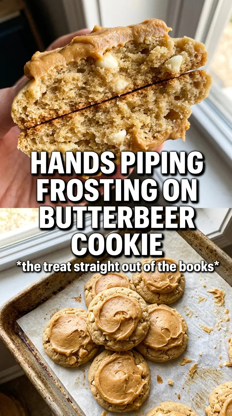 Harry Potter Butterbeer Cookies golden frosted