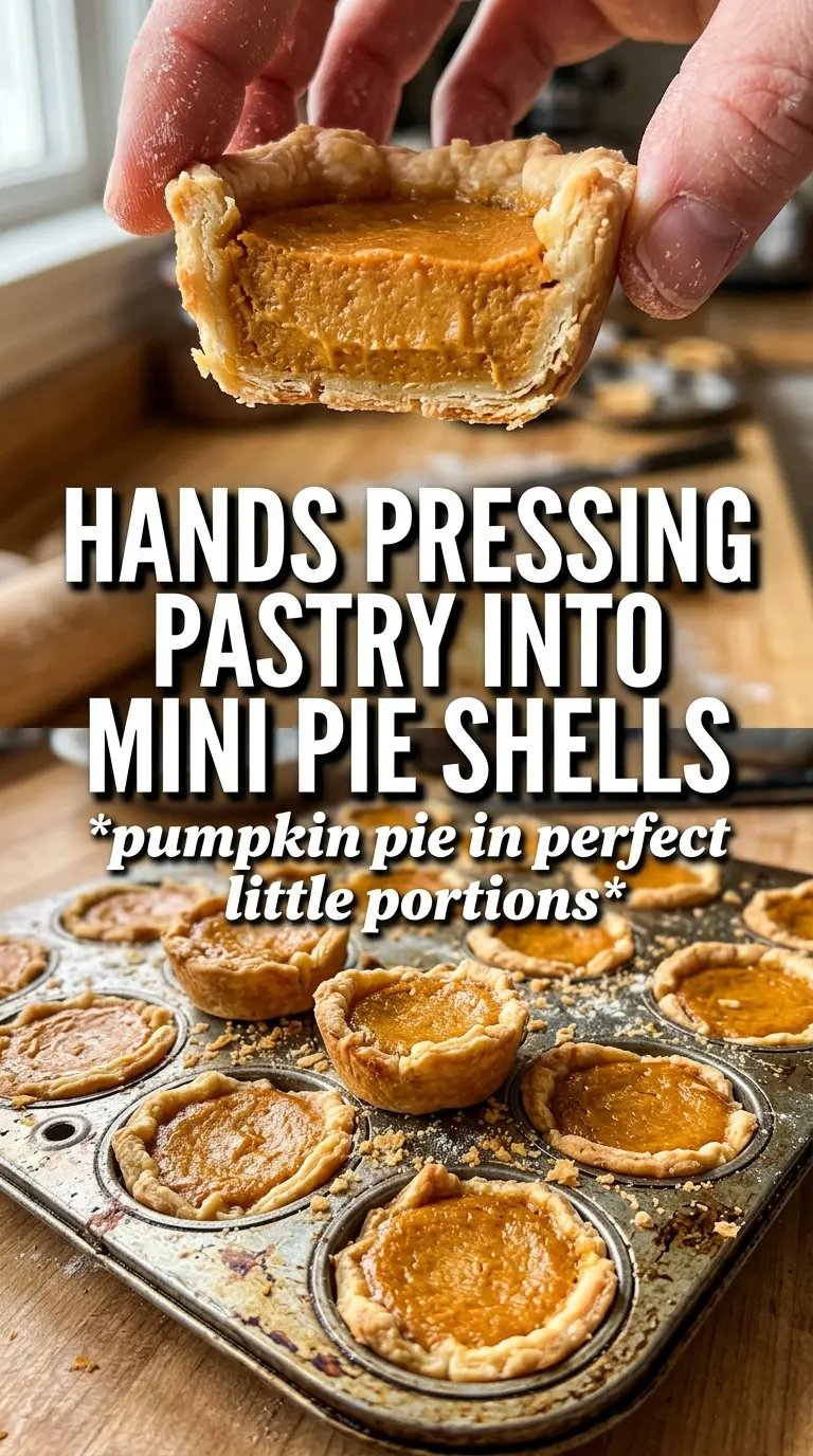 Mini Pumpkin Pies creamy spiced crust cups