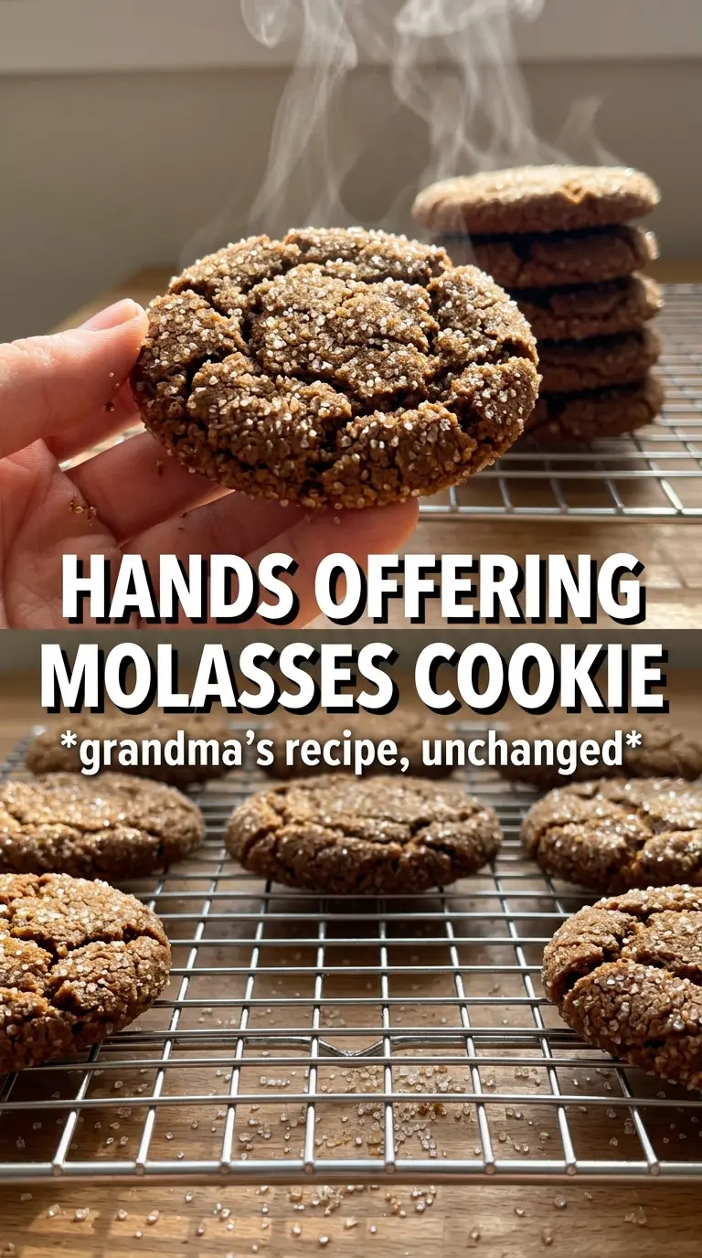 Molasses Cookies crinkly chewy spiced