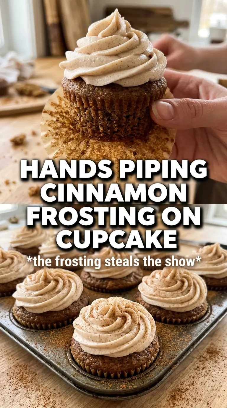 Pumpkin Cupcakes With Cinnamon Cream Cheese Frosting soft spiced bakery-style