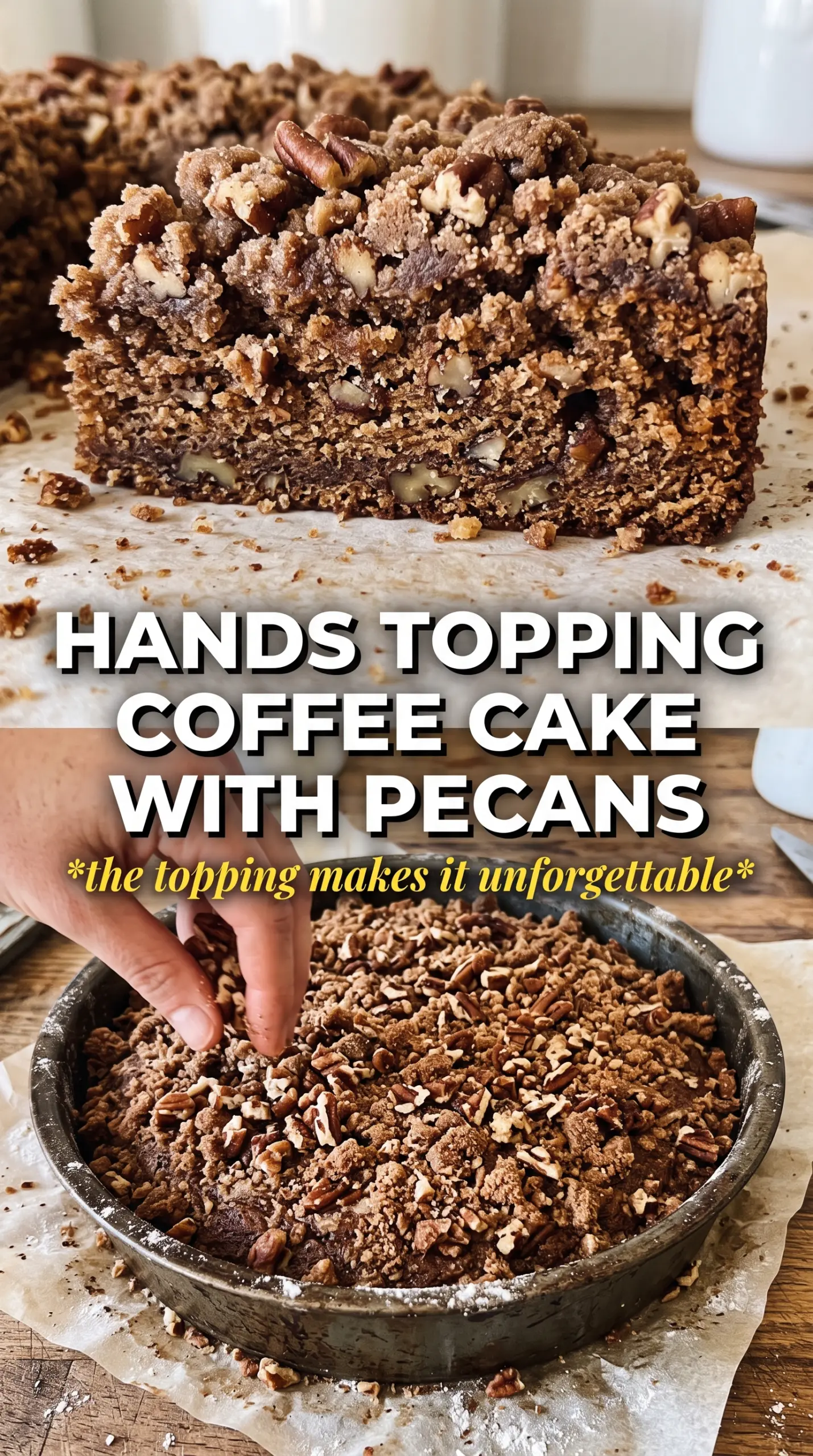 Pumpkin Pecan Coffee Cake pumpkin streusel moist
