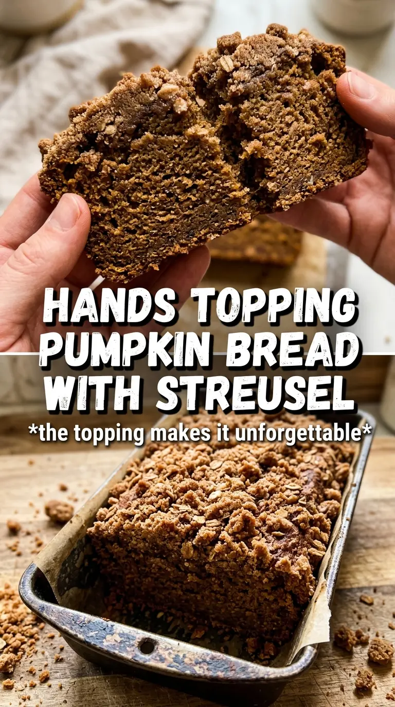 Pumpkin Streusel Bread golden crumbly moist