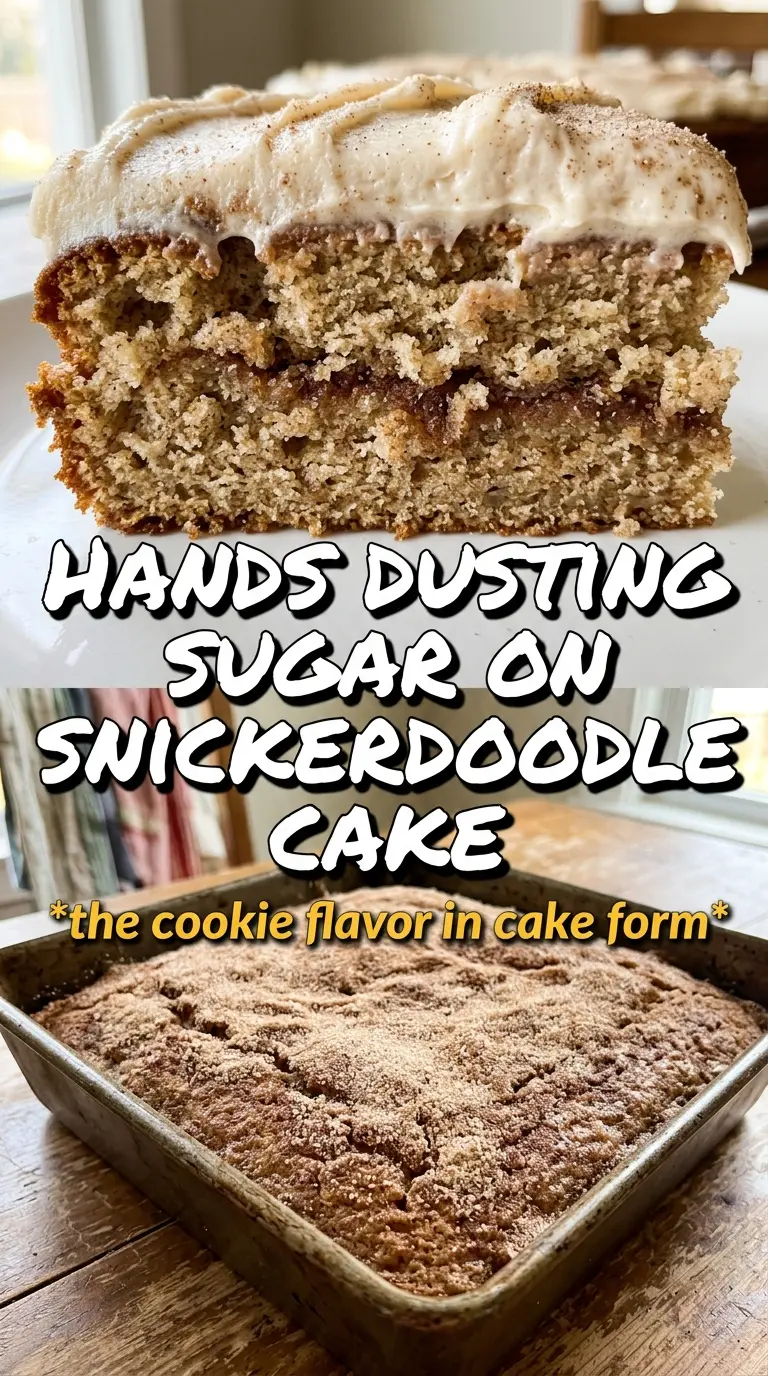Snickerdoodle cake cinnamon sugar frosting